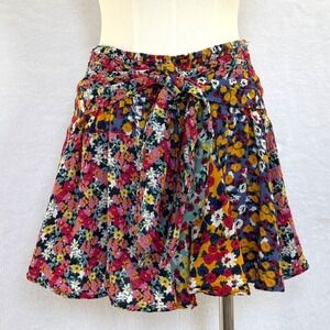 Patrons of Peace Boho Flowy Pull On Womens Floral Print Skort Size Medium